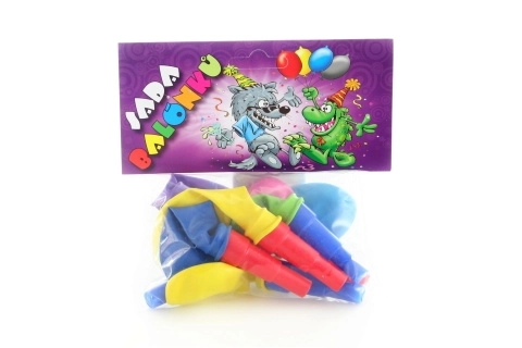 Nafukanje balona sa zviždaljkom, set 7 kom