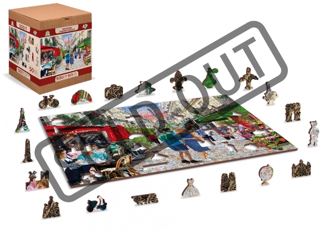 Wooden City Drvene puzzle Pariško bistro 2u1, 505 dijelova EKO