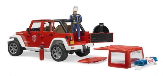 Bruder Crveni vatrogasni JEEP WRANGLER s figuricom i dodacima