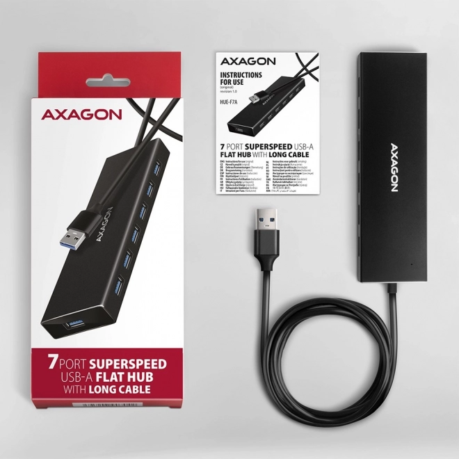 USB Hub 7-Portni AXAGON HUE-F7A