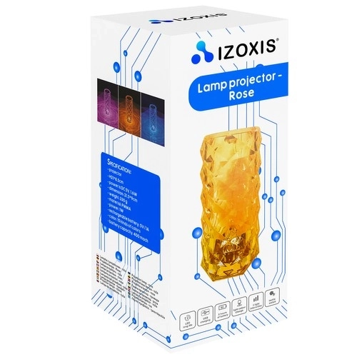 Lampa s LED projektorom - ruža, Izoxis 22518