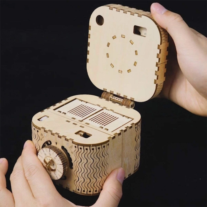 RoboTime 3D drvena mehanička slagalica Škrinjica za nakit