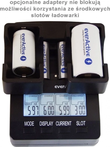 Inteligentni punjač EVERACTIVE NC-3000 za AA/AAA s podrškom za C/D (s adapterom)