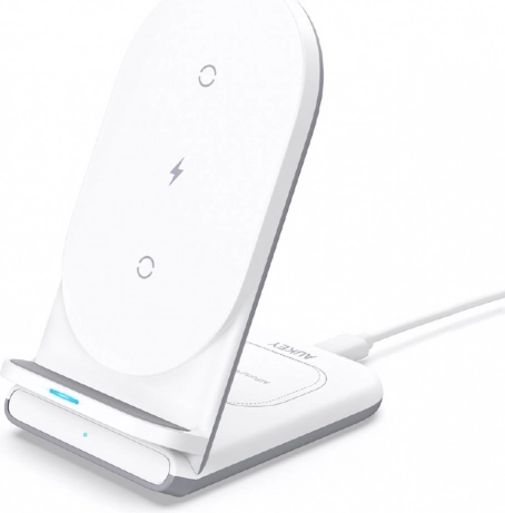 Aukey Aircore LC-A2 bežična punjačica 2-u-1 Qi 10W USB-C