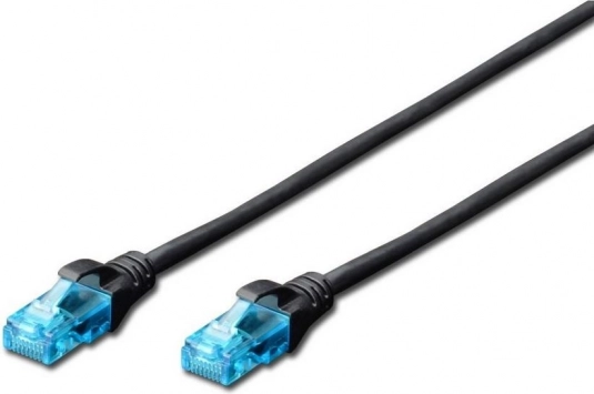 Patch kabel U/UTP kat.5e PVC 2 m crni