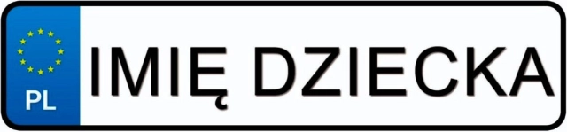 Tablice registracije s imenom vašeg djeteta
