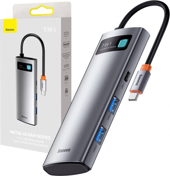 Baseus 7-u-1 USB-C adapter s HDMI i USB 3.0