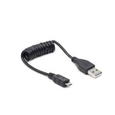 USB kabel AM-Micro Spirala 20-60cm