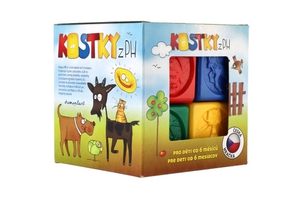 Šarene plastične kocke za djecu sa životinjama, set od 8 kom