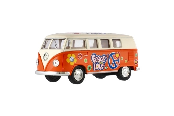 Autobus Kinsmart VW Klasični kov/plast 13 cm na povlačenje