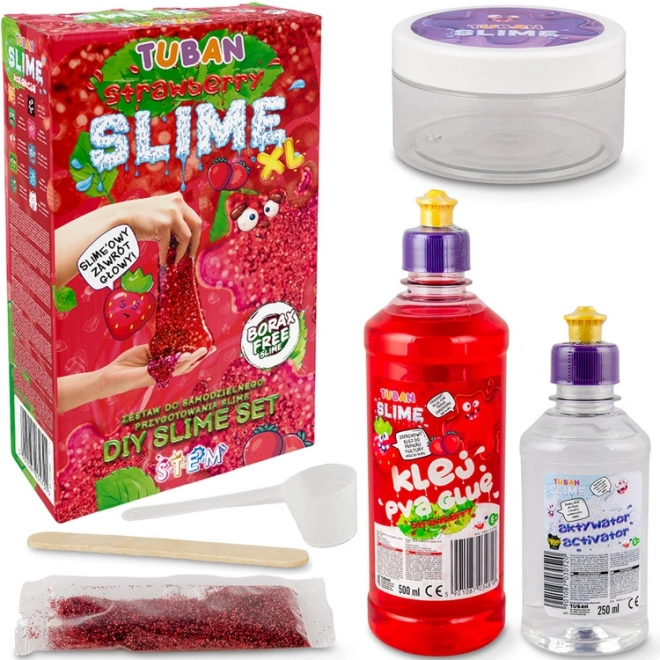 Tuban kreativni senzorski set Slime - Jagoda XL