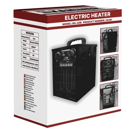 Električni grijač s ventilatorom Kaminer 24361
