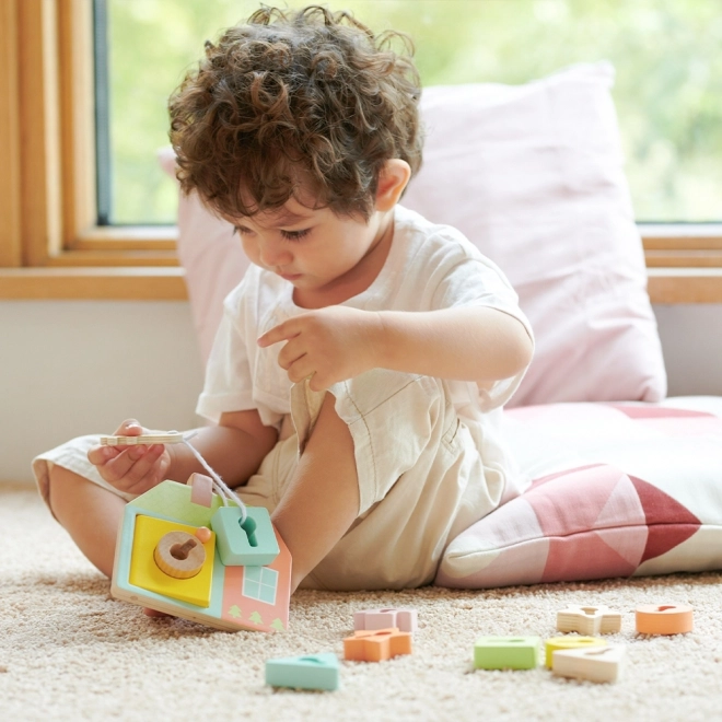 Classic World Montessori drvena igračka ključevi i vrata 11 kom