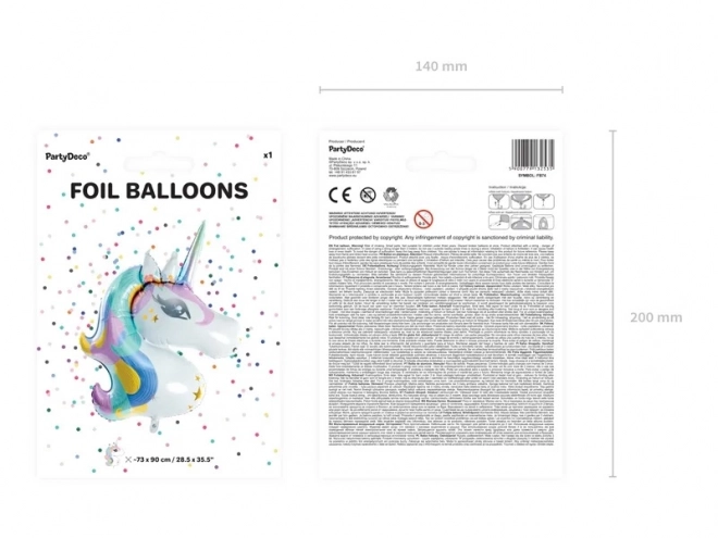 Foli balon Jednorog 73cm x 90cm