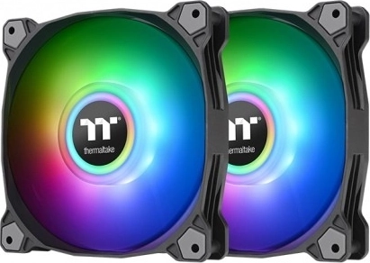 Ventilator Thermaltake Pure Duo 12 ARGB Sync Radiator - pakiranje od 2, crni
