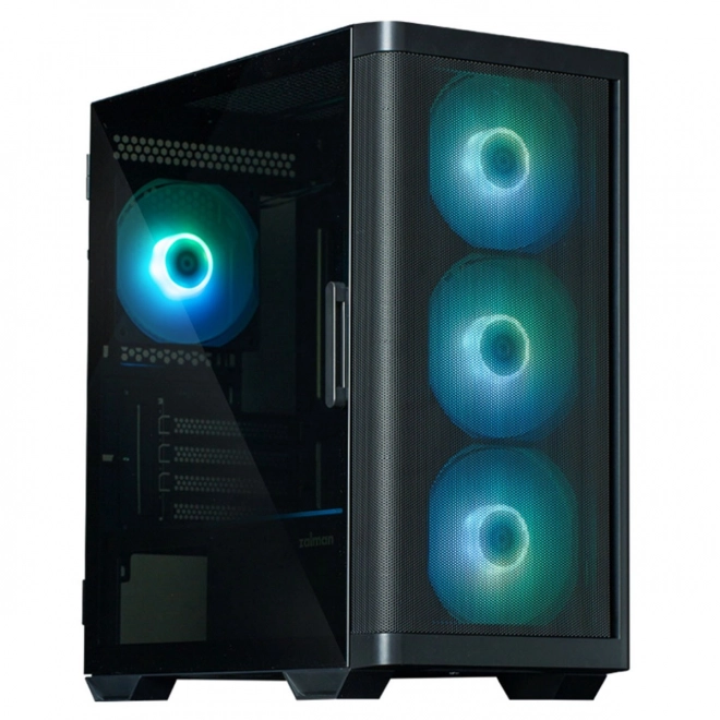 Računalno kućište M4 crno mATX Mini Tower 4 ARGB ventilatora