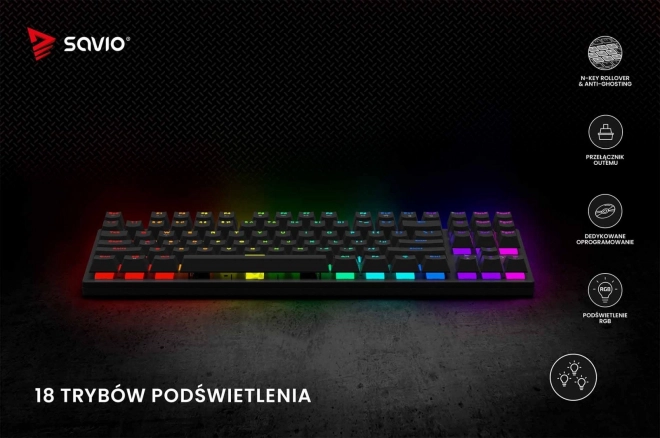 Mehanička tipkovnica Savio Tempest X2 RGB Outemu Brown