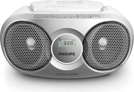 Prijenosni radio s CD-om, srebrni