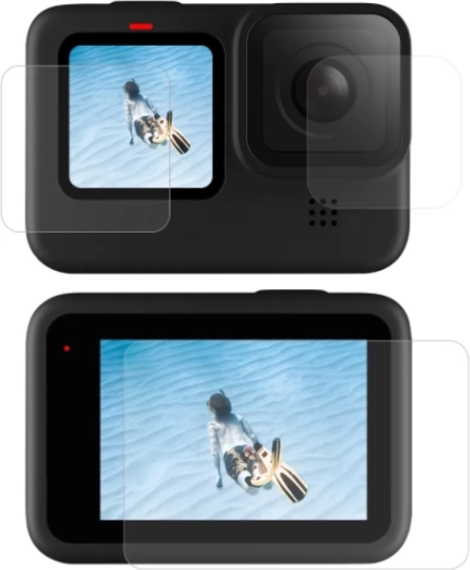 Kaljeno staklo Telesin za kamere GOPRO HERO 9/10/11/12 – set za zaslone i objektiv