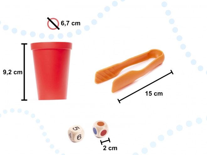 Kreativno obojeno kamenje Montessori set 65 komada
