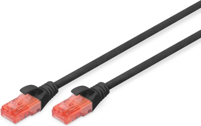 Patch kabel U/UTP kat. 6 PVC 3 m crni