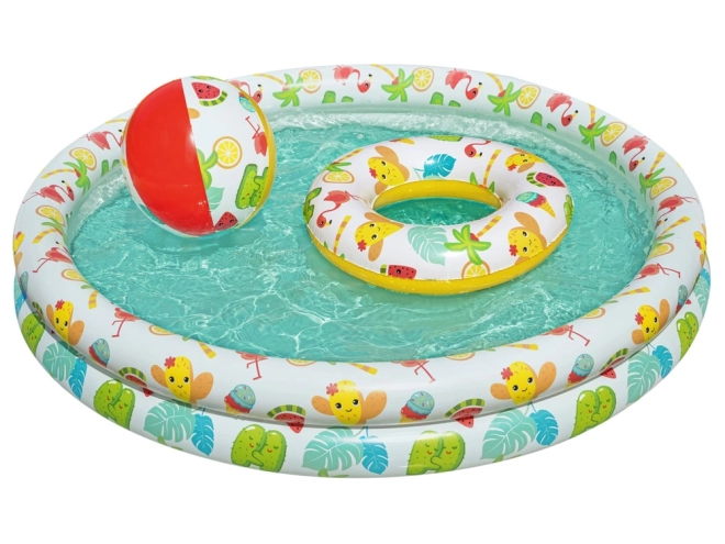 Bestway set bazen loptica prsten bazenčić 122cm