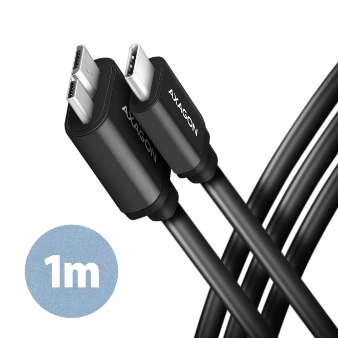 Micro-B USB na USB-C 3.2 Gen 1 1m 3A ALU PVC kabel