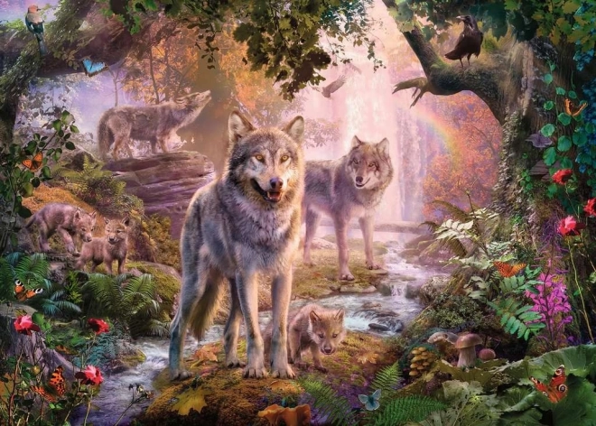 Ravensburger Puzzle Vučja obitelj ljeti 1000 komada