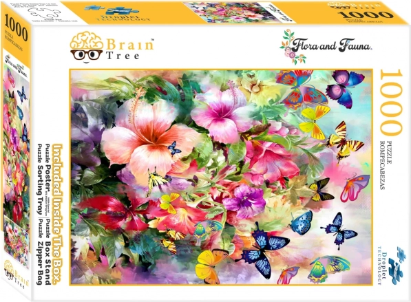 Puzzle Brain Tree Cvijeće i leptiri 1000 dijelova