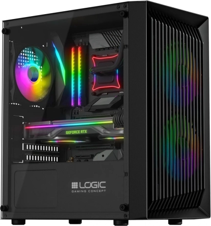 Računalno kućište bez napajanja LOGIC ATOS ARGB MINI USB 3.0