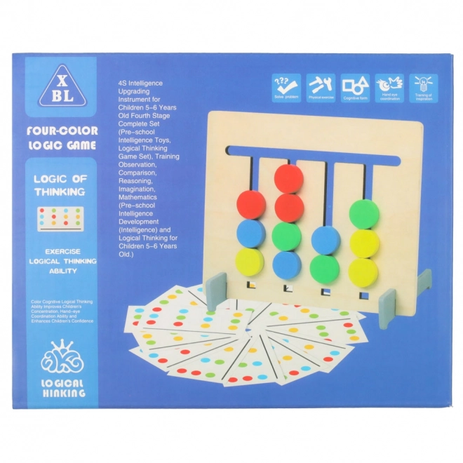Montessori drvena edukativna igračka - uparivanje boja voća