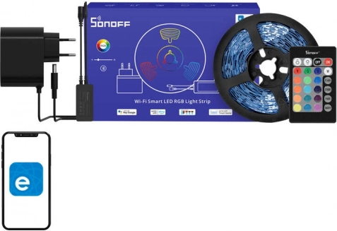 Pametna RGB Wi‑Fi LED traka 5 m Sonoff L2 Lite