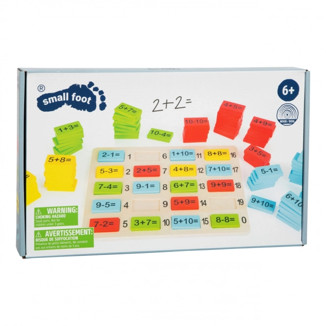 Small Foot Drvena šarena matematička ploča zbrajanje