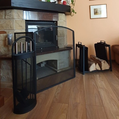 Košara i torba za drva za kamin 2u1