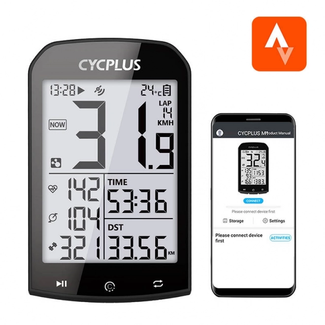 GPS ciklokompjuter Cycplus M1