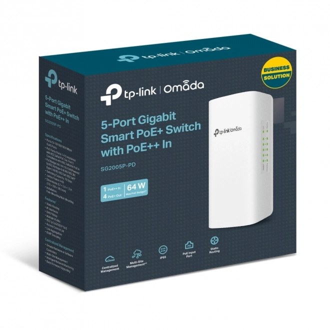 Prekidač TP-Link Omada Smart SG2005P-PD 5-portni PoE