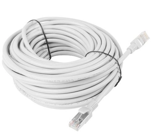 Patchcord kat.5E 50m sivi