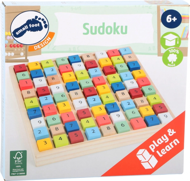Small Foot drvene sudoku obojene kockice