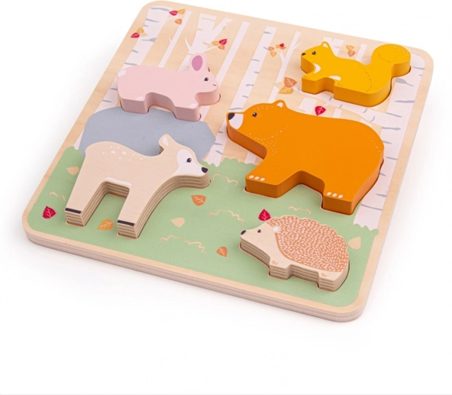 Bigjigs Baby Drvene Puzzle Šumske Životinje