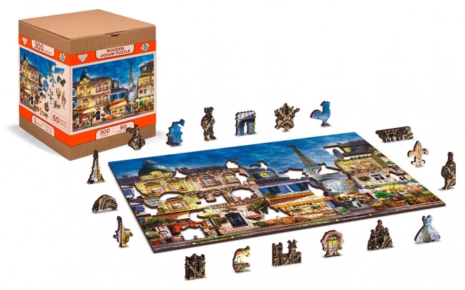 Drvene puzzle Doručak u Parizu 2u1
