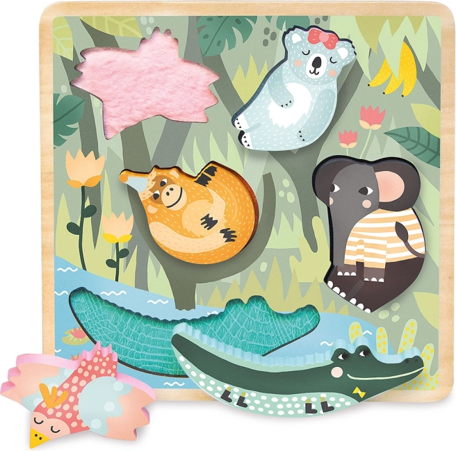 Senzorička umetanja puzzle Jungle od Vilac