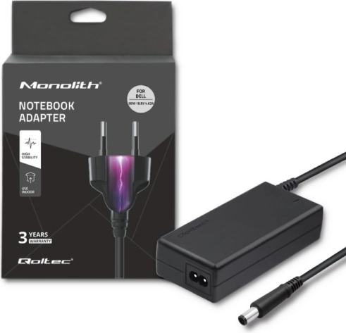 Napajanje za prijenosno računalo 90 W, 19,5 V, 4,62 A, konektor 7,4 × 5,0 mm s pinom – Qoltec za DELL