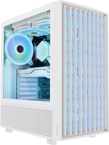 modecom breeze argb flow midi bijelo pc kućište