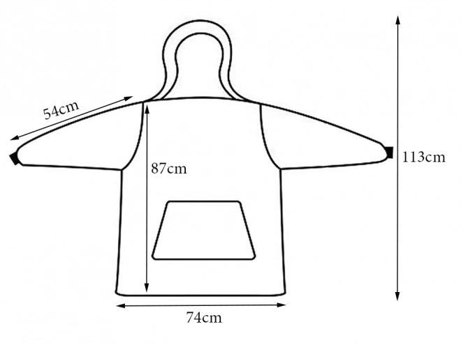 Topla oversize deka od debelog flisa