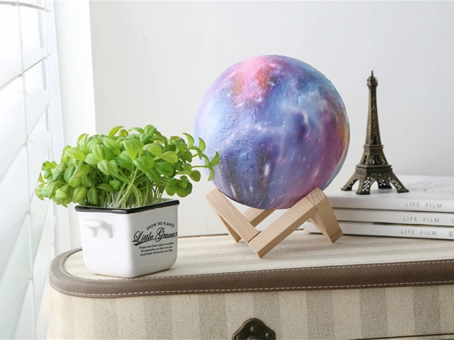 3D mjesec RGB lampa s daljinskim upravljanjem