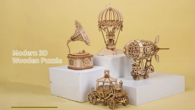 Zračno brod - 3D drvene puzzle