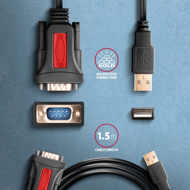 USB 2.0 na RS-232 adapter 1,5 m kabel s čipom Prolific