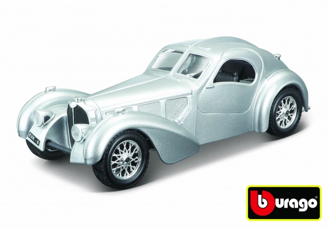 Bburago 1:24 Bugatti Atlantic srebrna