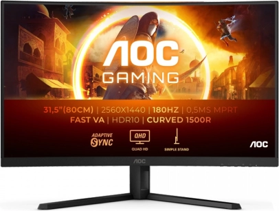 Zakrivljeni gaming monitor AOC CQ32G4VE 31,5" QHD 180Hz