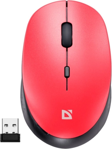 Bežični tihi miš Defender Auris MB-027 – Crvena